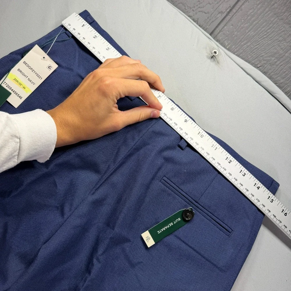 Lauren Ralph Lauren Dress Pants Mens 30x32 Blue Suit Seperates Office NWT